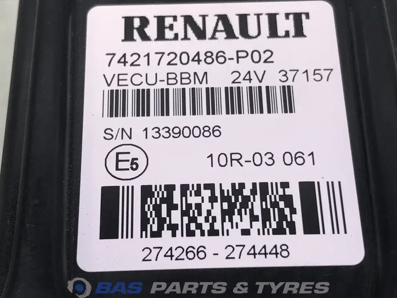 Renault Regeleenheid VECU Renault 7420908557 - Електрическа система за Камион: снимка 4 Renault Regeleenheid VECU Renault 7420908557 - Електрическа система за Камион: снимка 4