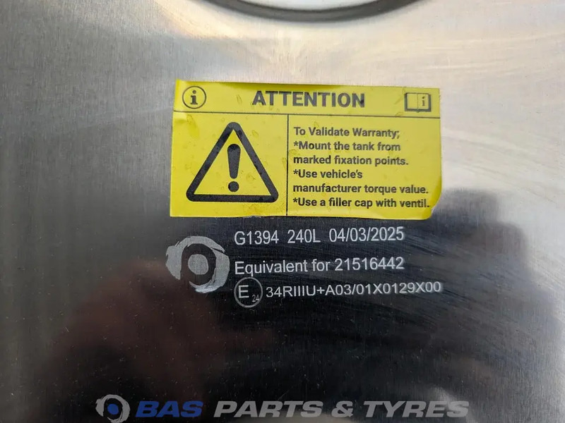 Резервоар за гориво за Камион Volvo Brandstoftank Volvo 240 Liter G0000110: снимка 6