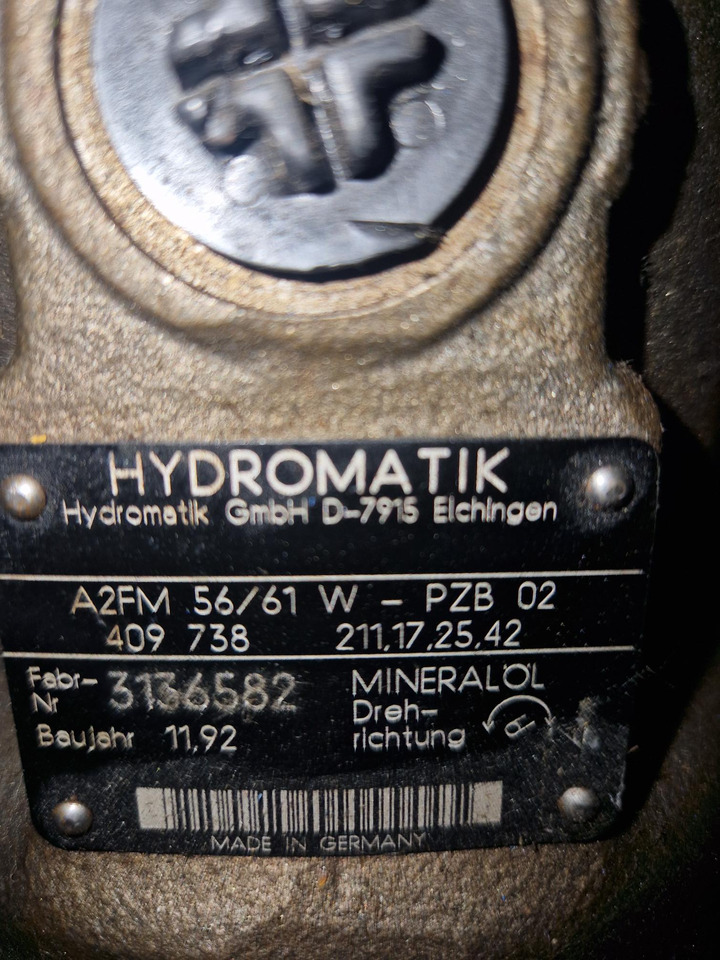 BOMBA HYDROMATIK A2FM 56/61W - Хидравлична помпа: снимка 3 BOMBA HYDROMATIK A2FM 56/61W - Хидравлична помпа: снимка 3