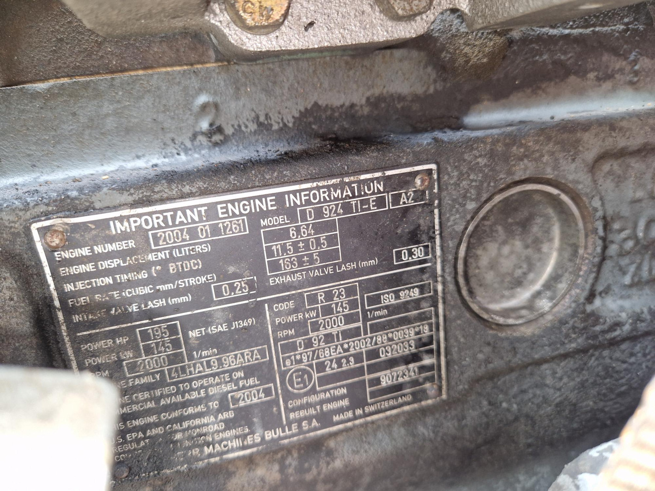 MOTOR LIEBHERR D924TIE 145 KW - Двигател за Строителна техника: снимка 5 MOTOR LIEBHERR D924TIE 145 KW - Двигател за Строителна техника: снимка 5