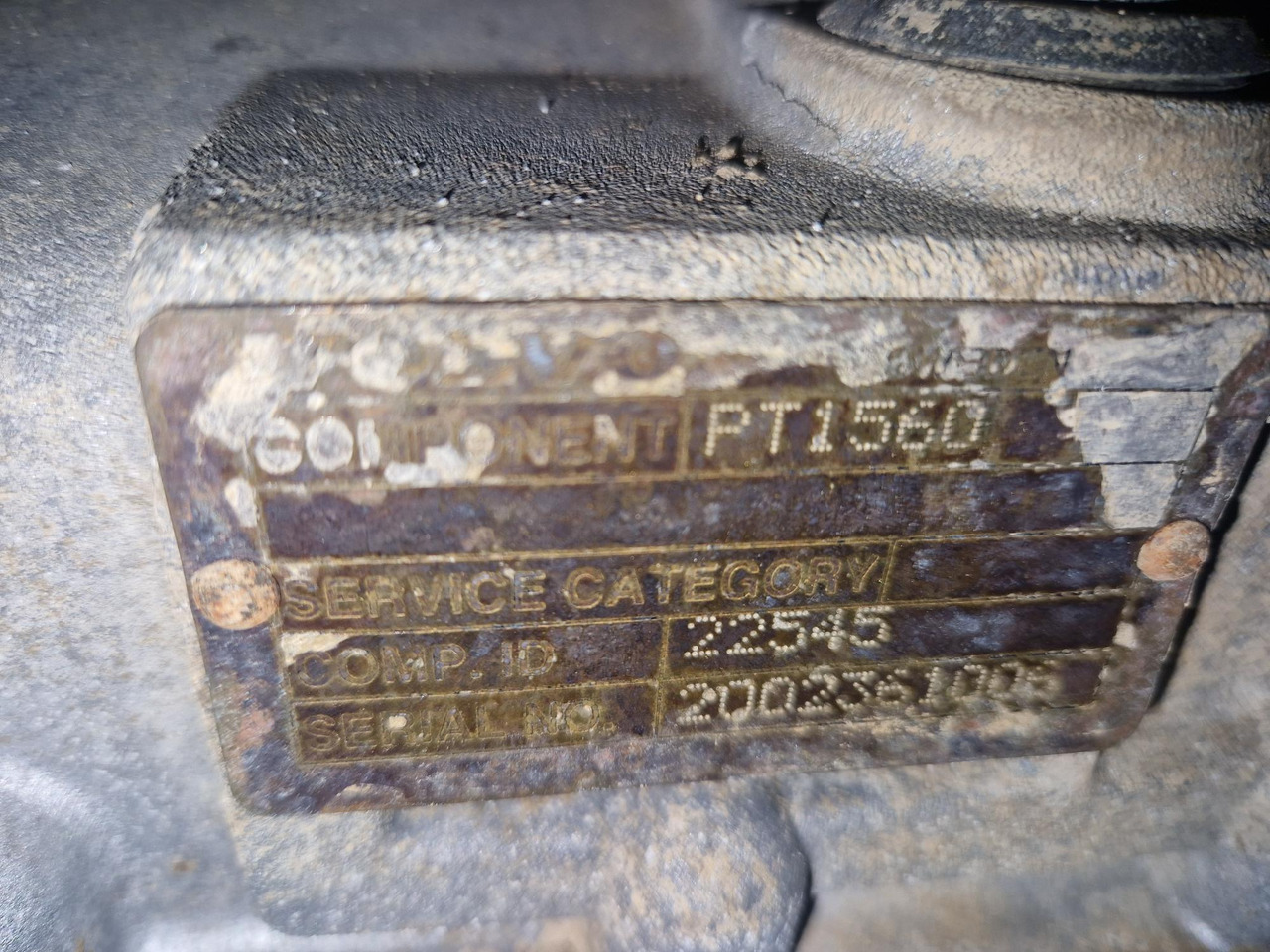 VOLVO PT1560 (VOLVO A25D) - Трансмисия за Съчленен самосвал: снимка 3 VOLVO PT1560 (VOLVO A25D) - Трансмисия за Съчленен самосвал: снимка 3