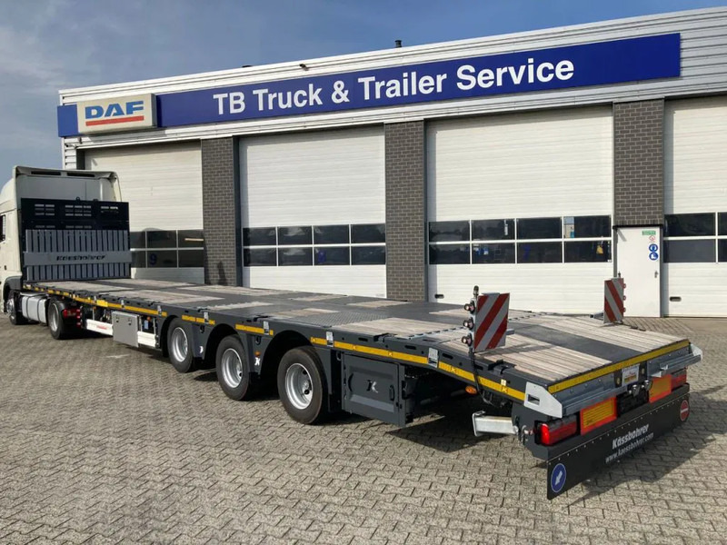 Kässbohrer SPA M3 / 1N - 18 / 27 Heavy Duty uitschuifbare vlakke mega trailer met liftas, rongen en oprijplaten - Затворена каросерия полуремарке: снимка 5 Kässbohrer SPA M3 / 1N - 18 / 27 Heavy Duty uitschuifbare vlakke mega trailer met liftas, rongen en oprijplaten - Затворена каросерия полуремарке: снимка 5