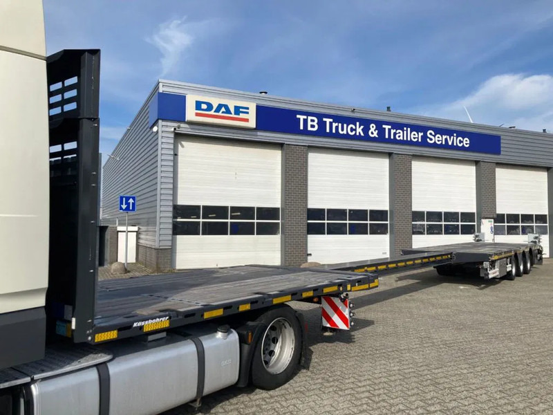 Kässbohrer SPA M3 / 1N - 18 / 27 Heavy Duty uitschuifbare vlakke mega trailer met liftas, rongen en oprijplaten - Затворена каросерия полуремарке: снимка 4 Kässbohrer SPA M3 / 1N - 18 / 27 Heavy Duty uitschuifbare vlakke mega trailer met liftas, rongen en oprijplaten - Затворена каросерия полуремарке: снимка 4
