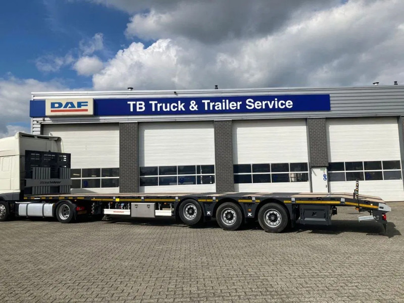 Kässbohrer SPS HM 3 / 0N - 18 / 27 Vlakke mega trailer met liftas, 18x rongen en kist voor de oprijplaten - Бордово полуремарке/ Платформа: снимка 3 Kässbohrer SPS HM 3 / 0N - 18 / 27 Vlakke mega trailer met liftas, 18x rongen en kist voor de oprijplaten - Бордово полуремарке/ Платформа: снимка 3
