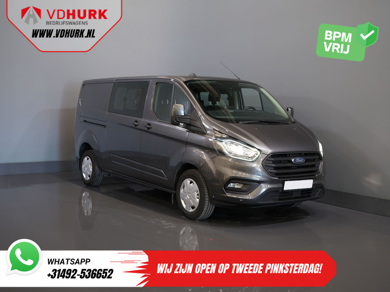 Ford Transit Custom 320 2.0 TDCI 130 pk Aut. L2 Trend BPM VRIJ! Dubbel Cabine DC Carplay/ Stoelverw./ PDC/ Cruise/ Trekhaak/ Airco - Малък ван, Бус с двойна кабина: снимка 1 Ford Transit Custom 320 2.0 TDCI 130 pk Aut. L2 Trend BPM VRIJ! Dubbel Cabine DC Carplay/ Stoelverw./ PDC/ Cruise/ Trekhaak/ Airco - Малък ван, Бус с двойна кабина: снимка 1