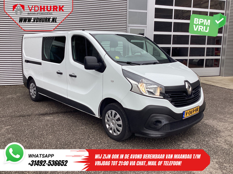 Renault Trafic 1.6 dCi 125 pk L2 DC Dubbel Cabine BPM VRIJ NL Auto/ Camera/ Cruise/ Navi/ Airco/ Trekhaak - Малък ван, Бус с двойна кабина: снимка 1 Renault Trafic 1.6 dCi 125 pk L2 DC Dubbel Cabine BPM VRIJ NL Auto/ Camera/ Cruise/ Navi/ Airco/ Trekhaak - Малък ван, Бус с двойна кабина: снимка 1