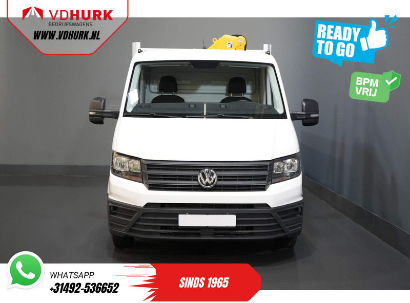 Бордови бус Volkswagen Crafter 50 165 pk Effer 352S Kraan/ Crane/ Kran/ Autokran/ PTO/ Open laadbak/ Dubbel Lucht: снимка 7
