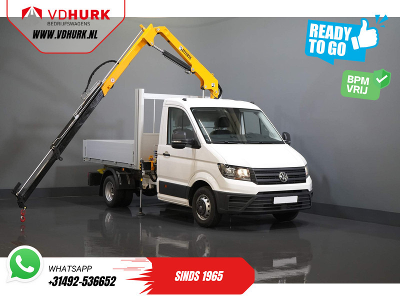 Volkswagen Crafter 50 165 pk Effer 352S Kraan/ Crane/ Kran/ Autokran/ PTO/ Open laadbak/ Dubbel Lucht - Бордови бус: снимка 1 Volkswagen Crafter 50 165 pk Effer 352S Kraan/ Crane/ Kran/ Autokran/ PTO/ Open laadbak/ Dubbel Lucht - Бордови бус: снимка 1