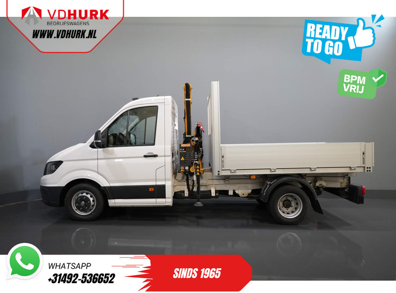 Бордови бус Volkswagen Crafter 50 165 pk Effer 352S Kraan/ Crane/ Kran/ Autokran/ PTO/ Open laadbak/ Dubbel Lucht: снимка 9