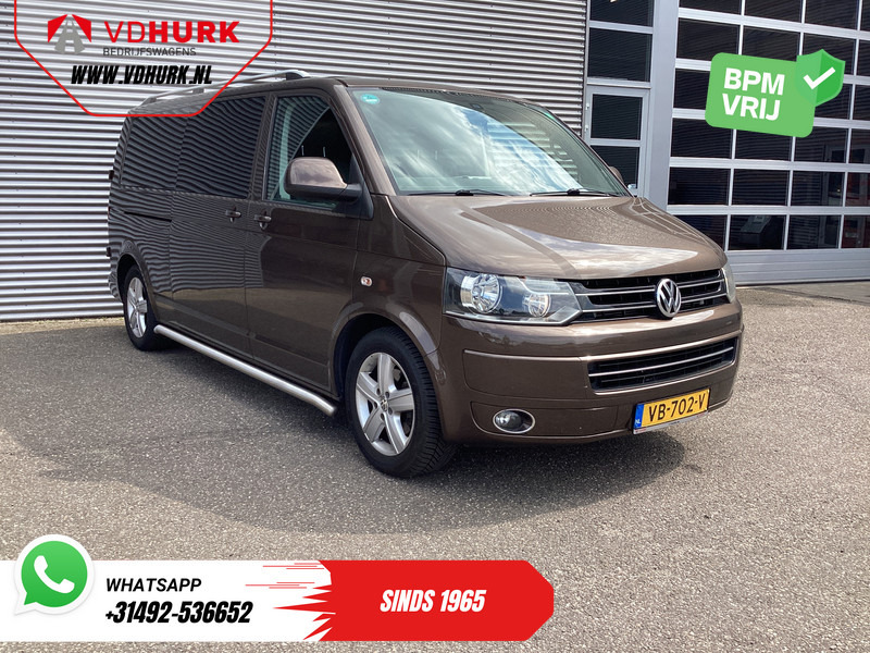 Volkswagen Transporter 2.0 TDI DSG Aut. 140 pk L2 DC Dubbel Cabine EXPORT ONLY NL Auto/ APK 04-2026/ Riem V.V./ Leder/ Cruise/ Camera/ Navi/ Sidebars/ - Малък ван, Бус с двойна кабина: снимка 1 Volkswagen Transporter 2.0 TDI DSG Aut. 140 pk L2 DC Dubbel Cabine EXPORT ONLY NL Auto/ APK 04-2026/ Riem V.V./ Leder/ Cruise/ Camera/ Navi/ Sidebars/ - Малък ван, Бус с двойна кабина: снимка 1