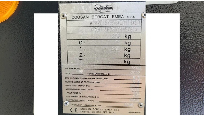 Doosan Doosan 77.55- stock id116 - Компресор за въздух: снимка 3 Doosan Doosan 77.55- stock id116 - Компресор за въздух: снимка 3