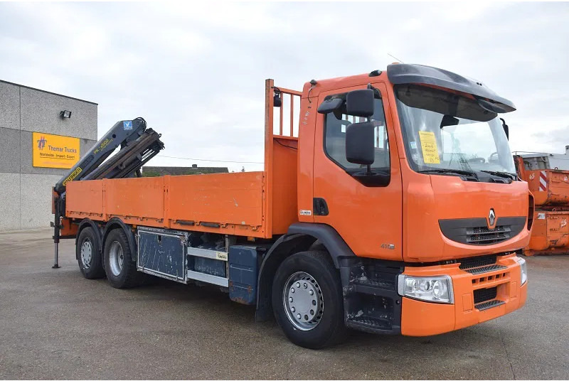 Renault Premium 410 - Бордови камион, Камион с кран: снимка 4 Renault Premium 410 - Бордови камион, Камион с кран: снимка 4