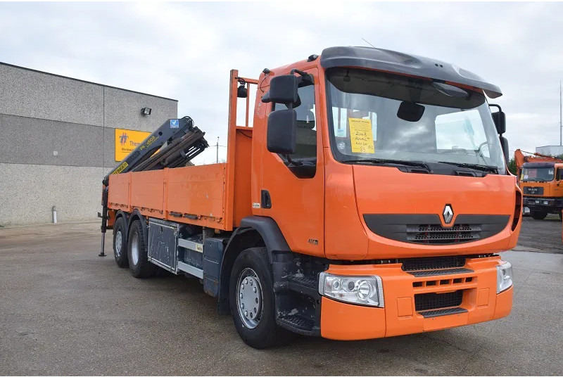 Renault Premium 410 - Бордови камион, Камион с кран: снимка 5 Renault Premium 410 - Бордови камион, Камион с кран: снимка 5