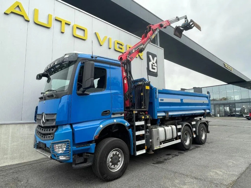 Самосвал камион, Камион с кран Mercedes-Benz Arocs 3342 *6x6*meegestuurd as*2zijdige kipper*Airco*Bluetooth: снимка 13 Самосвал камион, Камион с кран Mercedes-Benz Arocs 3342 *6x6*meegestuurd as*2zijdige kipper*Airco*Bluetooth: снимка 13