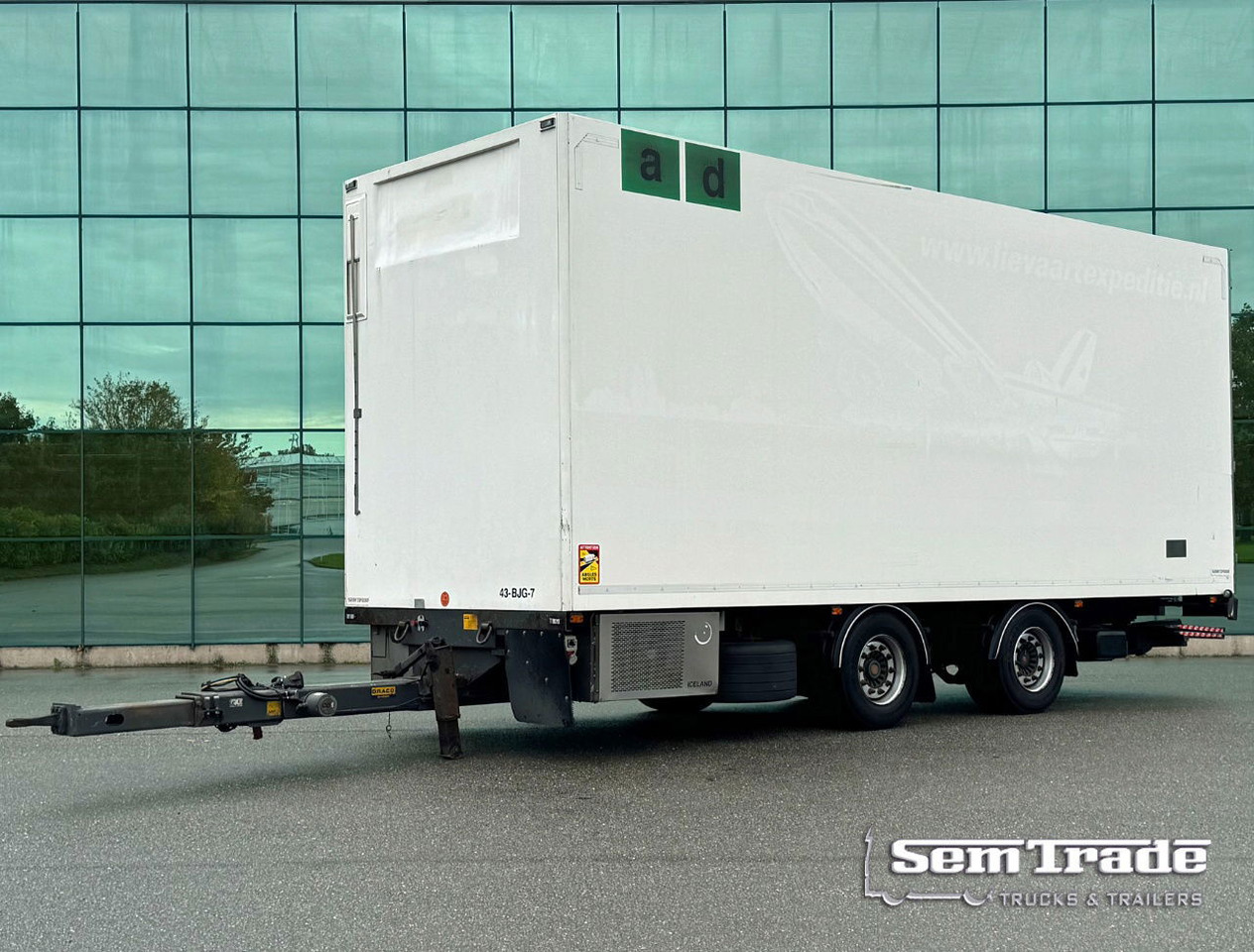 DRACO MZS 218 Wipkar 750 x 250 x 290 CM Inside Tail Lift 2021 TRS Iceland TOP Condition NL Trailertrailer - Затворена каросерия ремарке: снимка 1 DRACO MZS 218 Wipkar 750 x 250 x 290 CM Inside Tail Lift 2021 TRS Iceland TOP Condition NL Trailertrailer - Затворена каросерия ремарке: снимка 1