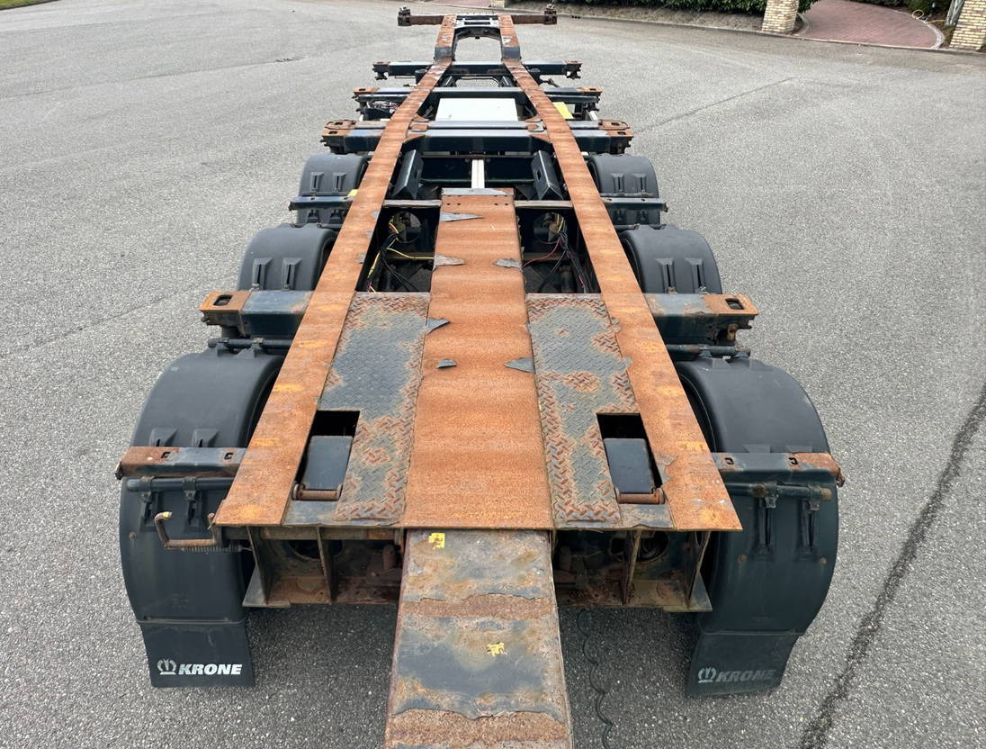 Контейнеровоз/ Сменна каросерия полуремарке Krone SD Back Slider Lift Axle Carrier Genset 4063 Hours: снимка 19