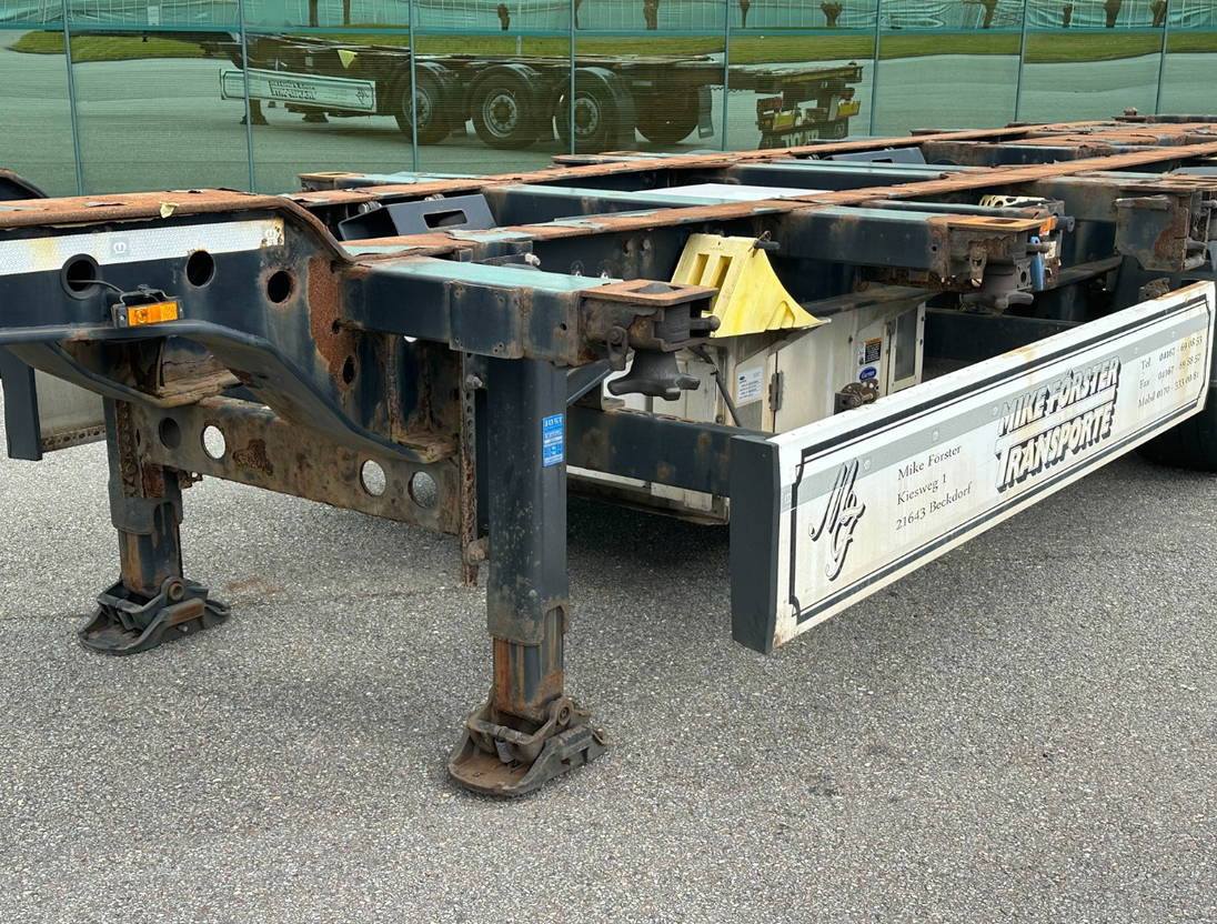 Контейнеровоз/ Сменна каросерия полуремарке Krone SD Back Slider Lift Axle Carrier Genset 4063 Hours: снимка 10