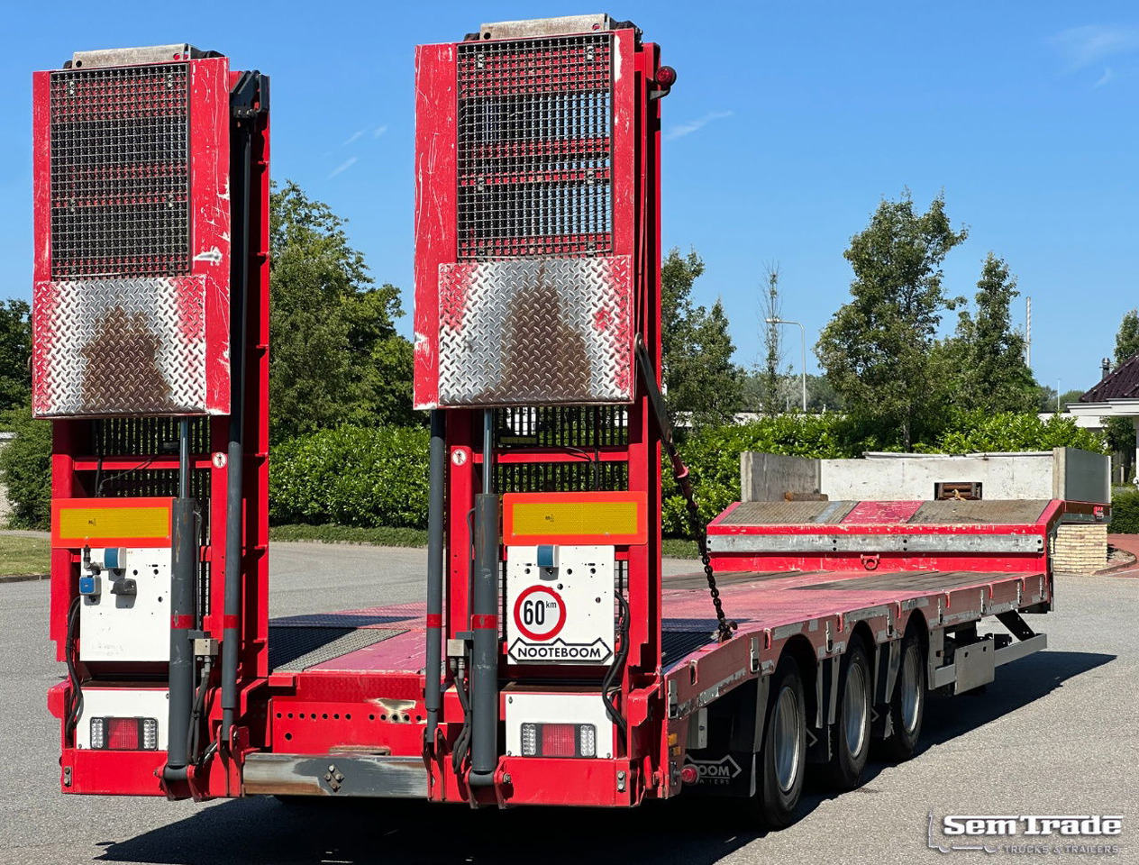Nooteboom OSD-48-003 Semi 3 Axles Hydraulic Ramps Hinge TOP Condition - Нискорамна площадка полуремарке: снимка 5 Nooteboom OSD-48-003 Semi 3 Axles Hydraulic Ramps Hinge TOP Condition - Нискорамна площадка полуремарке: снимка 5
