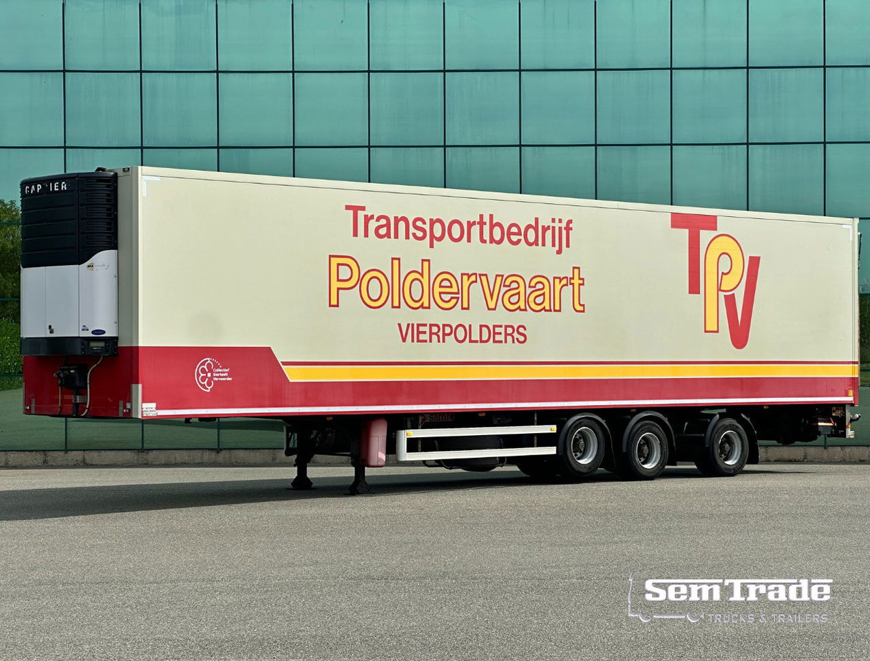 Samro 3-AS Stuuras 3 Tons Achtersluitklep - Рефрижератор полуремарке: снимка 1 Samro 3-AS Stuuras 3 Tons Achtersluitklep - Рефрижератор полуремарке: снимка 1