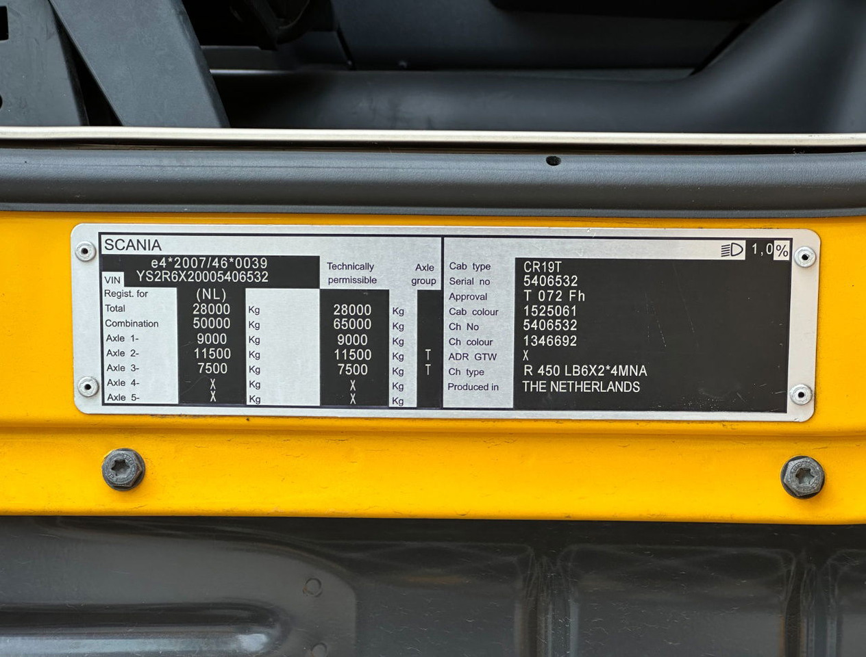 Рефрижератор камион Scania R450 Retarder TRS Cooling Heiwo Isolated Boxes Tail Lift NL-Combi: снимка 30