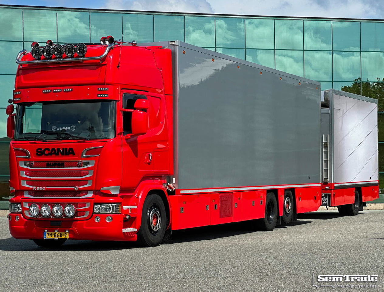 Scania R580 V8 Retarder 2X Thermo King Theo Mulder Isolated Boxes Super Condition NL-Combi - Рефрижератор камион: снимка 1 Scania R580 V8 Retarder 2X Thermo King Theo Mulder Isolated Boxes Super Condition NL-Combi - Рефрижератор камион: снимка 1