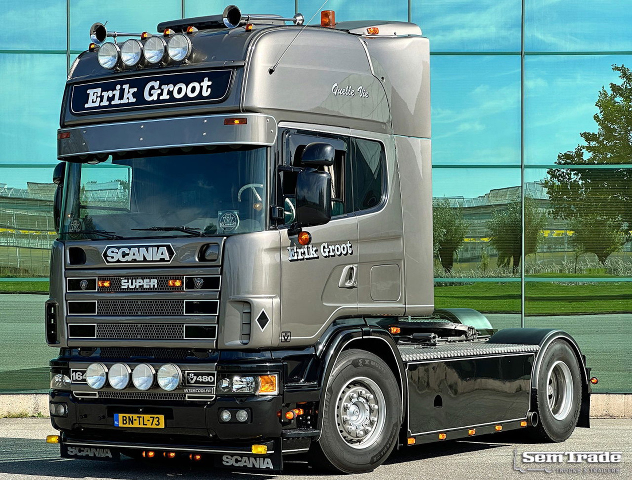 Scania R164-480 V8 Retarder Manual Gearbox Showtruck Completely Rebuild Unique Condition - Влекач: снимка 1 Scania R164-480 V8 Retarder Manual Gearbox Showtruck Completely Rebuild Unique Condition - Влекач: снимка 1