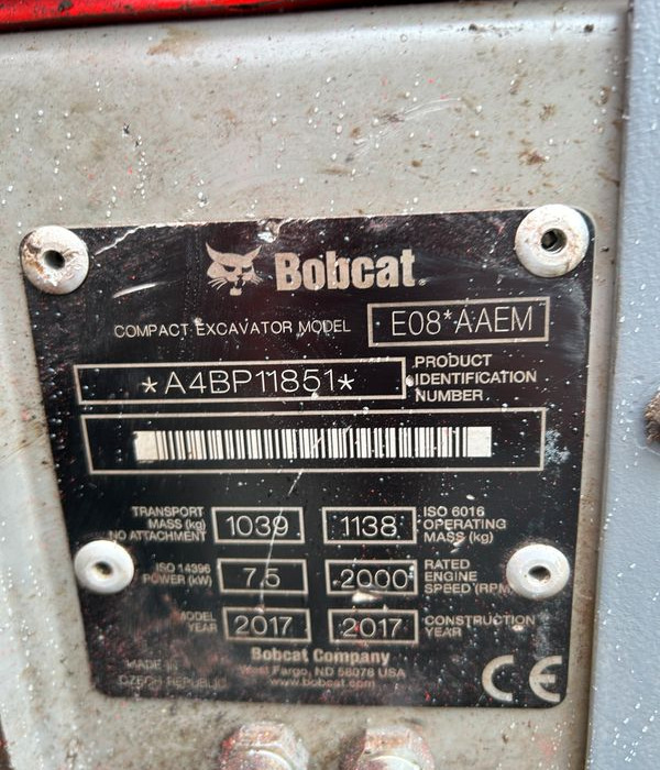 Mini Pelle BOBCAT 1138 KGS - Мини багер: снимка 5 Mini Pelle BOBCAT 1138 KGS - Мини багер: снимка 5