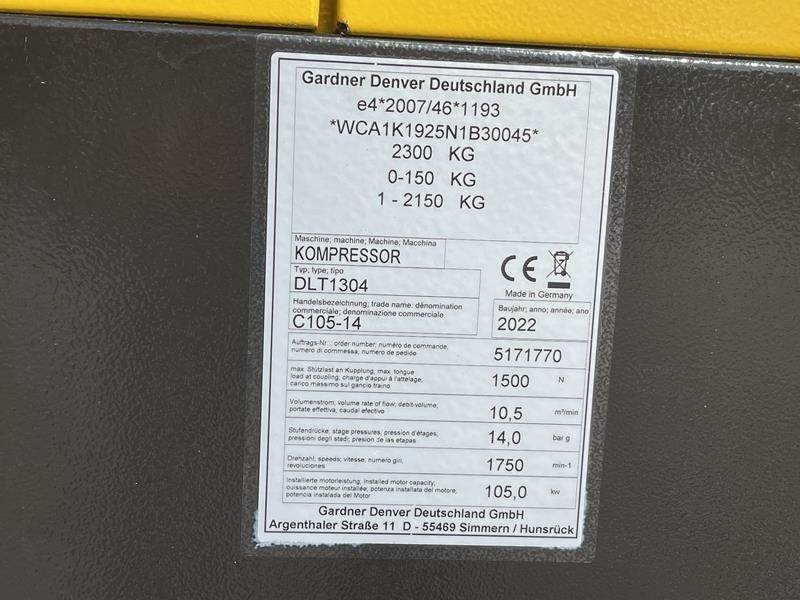 Compair C 105 - 14 - N - Компресор за въздух: снимка 5 Compair C 105 - 14 - N - Компресор за въздух: снимка 5