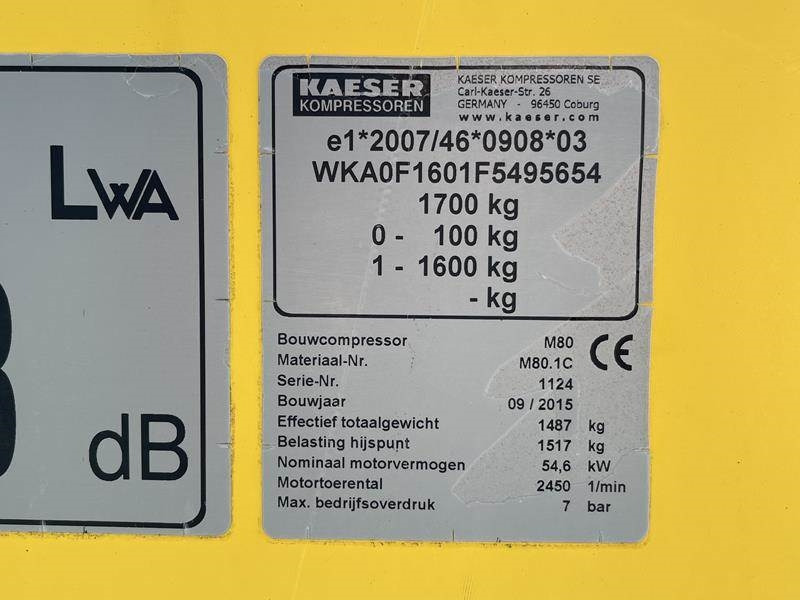 Kaeser M 80 - N - Компресор за въздух: снимка 4 Kaeser M 80 - N - Компресор за въздух: снимка 4