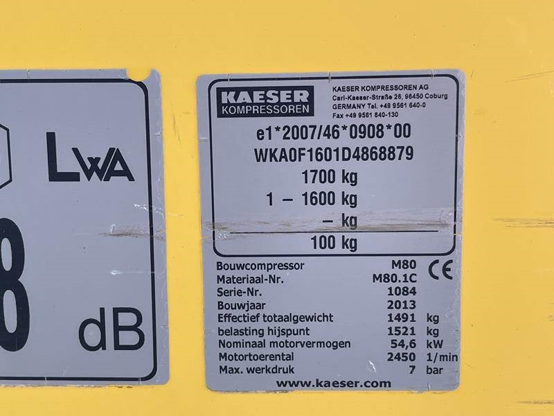 Kaeser M 80 - N - Компресор за въздух: снимка 4 Kaeser M 80 - N - Компресор за въздух: снимка 4