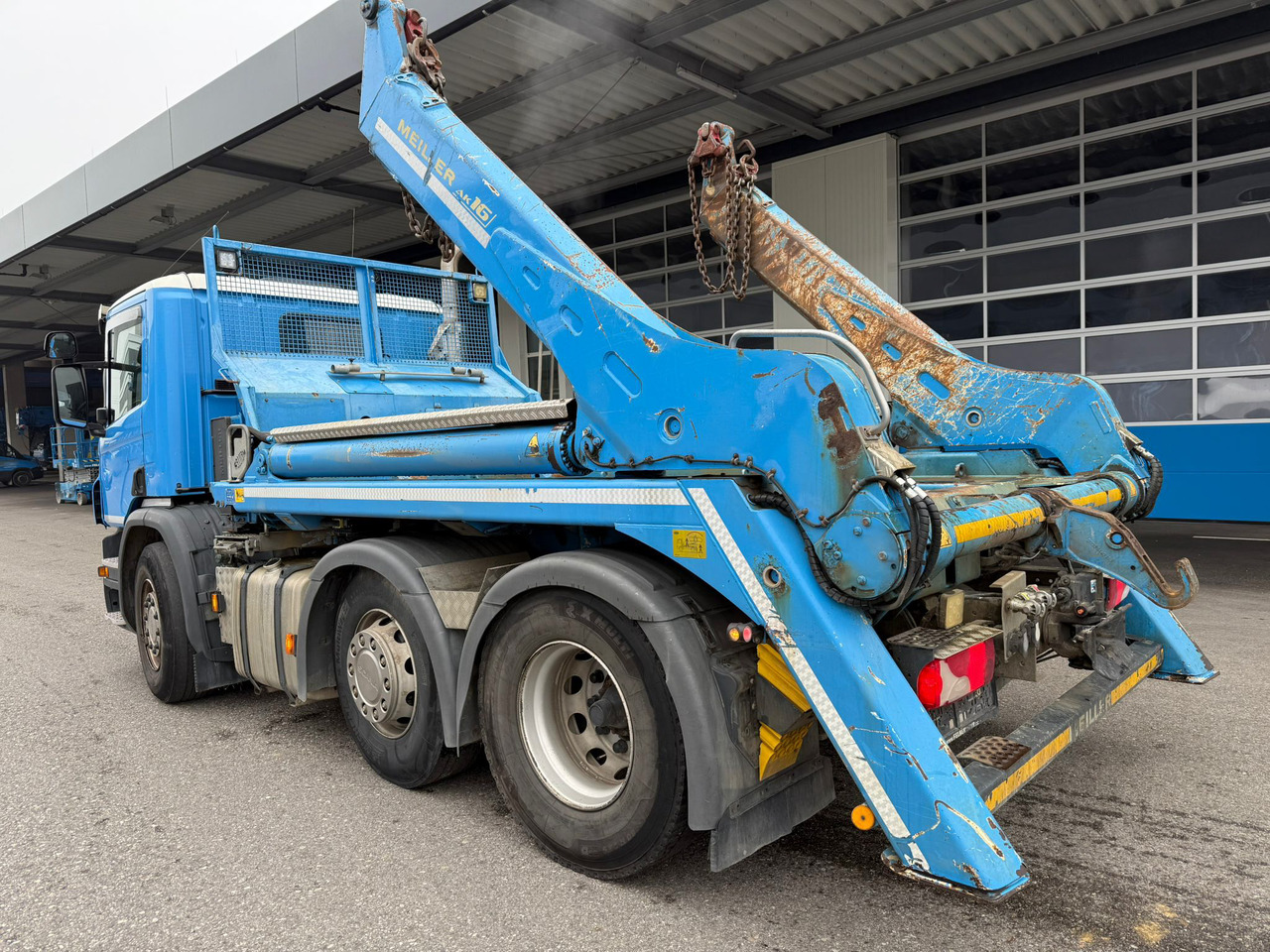 SCANIA P450 6x2 + AK16N TC - Мултилифт за контейнери камион: снимка 3 SCANIA P450 6x2 + AK16N TC - Мултилифт за контейнери камион: снимка 3