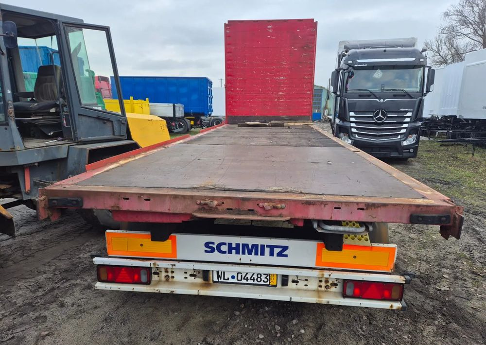 Schmitz Cargobull Przyczepa platforma Schmitz Krone - Бордово ремарке/ Платформа: снимка 1 Schmitz Cargobull Przyczepa platforma Schmitz Krone - Бордово ремарке/ Платформа: снимка 1