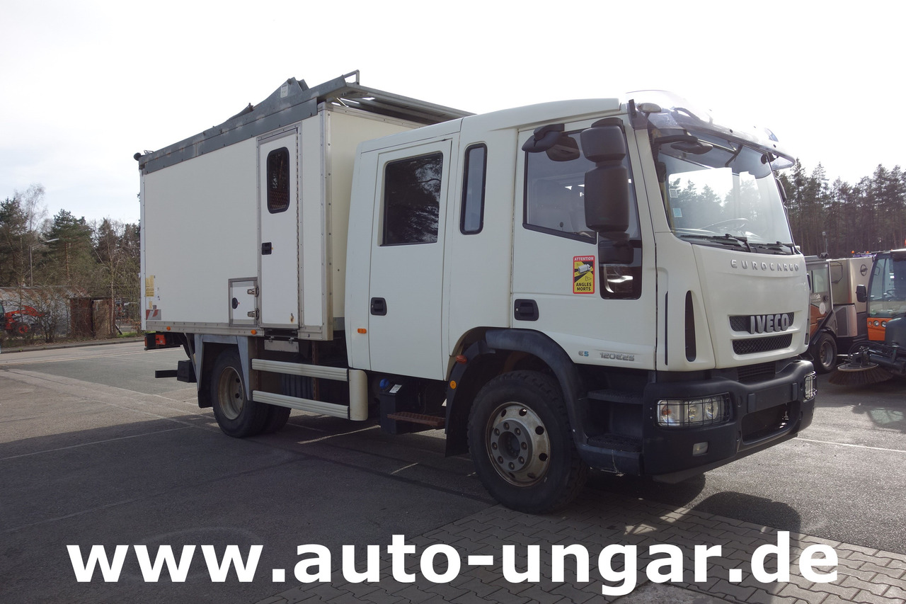 IVECO Eurocargo 120E225Doka Koffer mobile Werkstatt LBW Dachträger Wohnmobil Dif.-Sperre - Камион фургон: снимка 3 IVECO Eurocargo 120E225Doka Koffer mobile Werkstatt LBW Dachträger Wohnmobil Dif.-Sperre - Камион фургон: снимка 3
