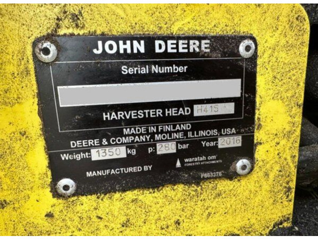 John Deere 1470E 6W +(2016) H415 - Харвестер: снимка 5 John Deere 1470E 6W +(2016) H415 - Харвестер: снимка 5