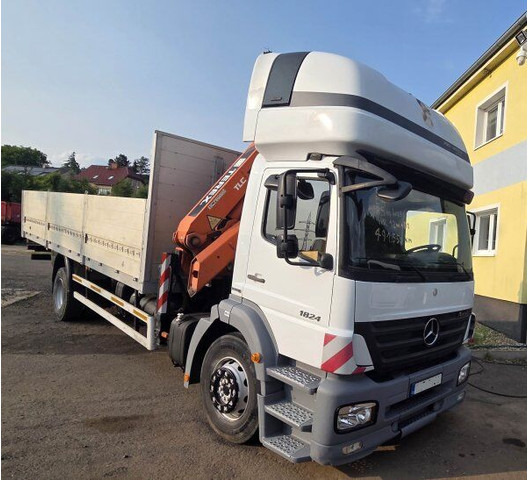 Mercedes-Benz 8m Axor 1824 - Бордови камион, Камион с кран: снимка 2 Mercedes-Benz 8m Axor 1824 - Бордови камион, Камион с кран: снимка 2
