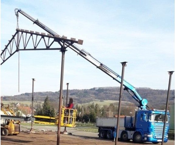 Scania 8x4 bord. R500 +23m crane - Самосвал камион, Камион с кран: снимка 2 Scania 8x4 bord. R500 +23m crane - Самосвал камион, Камион с кран: снимка 2