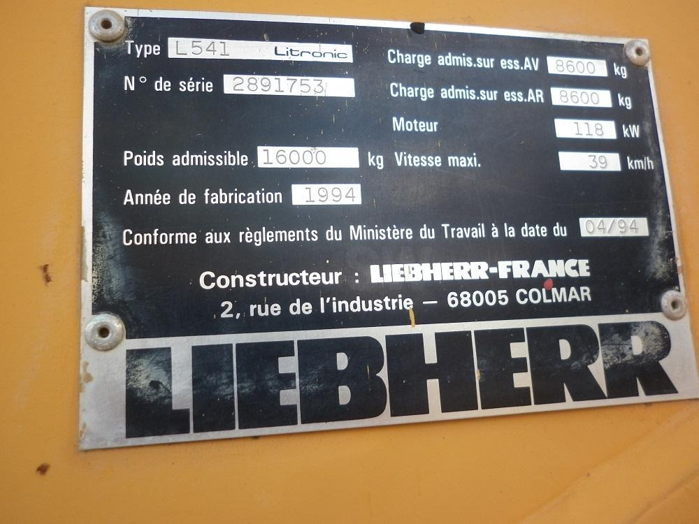 Liebherr L541 - Колесен товарач: снимка 2 Liebherr L541 - Колесен товарач: снимка 2