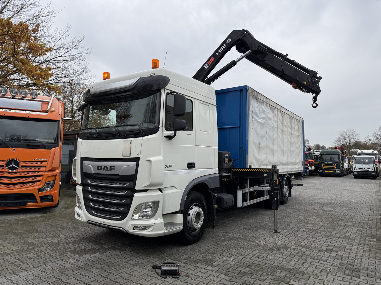 Daf XF480 6X2*4 Kran Hiab X-HiDuo 188 - Бордови камион, Камион с кран: снимка 1 Daf XF480 6X2*4 Kran Hiab X-HiDuo 188 - Бордови камион, Камион с кран: снимка 1