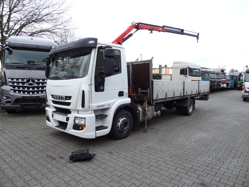 Iveco EuroCargo 120E25 Fassi F38 - Камион с кран, Бордови камион: снимка 1 Iveco EuroCargo 120E25 Fassi F38 - Камион с кран, Бордови камион: снимка 1