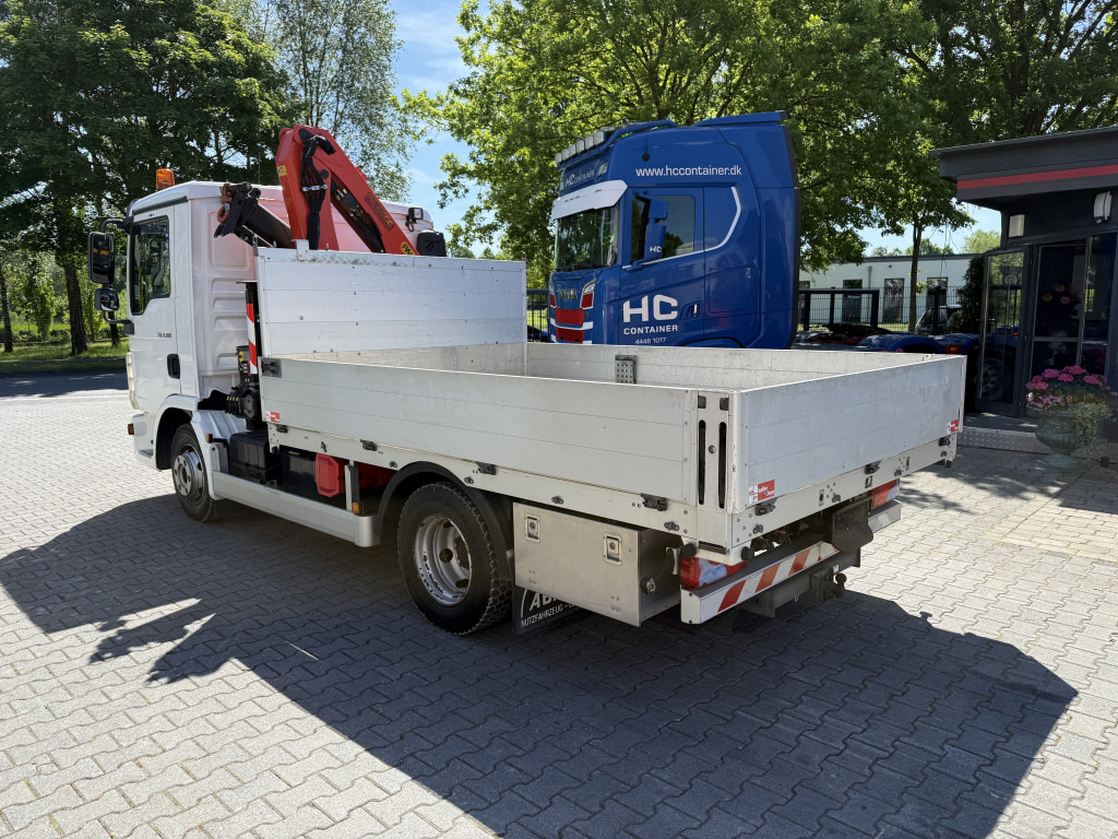 Бордови камион, Камион с кран MAN TGL 8.180 Palfinger 6501: снимка 14