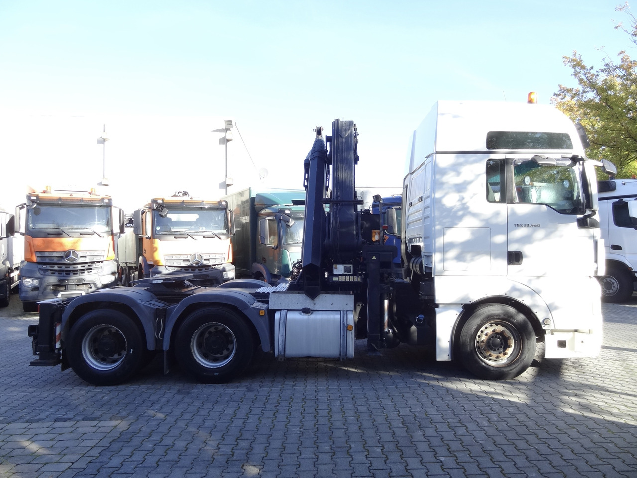 Камион с кран, Влекач MAN TGX 33.480 6X4 Kran MKG 381 bis 20 Meter: снимка 13