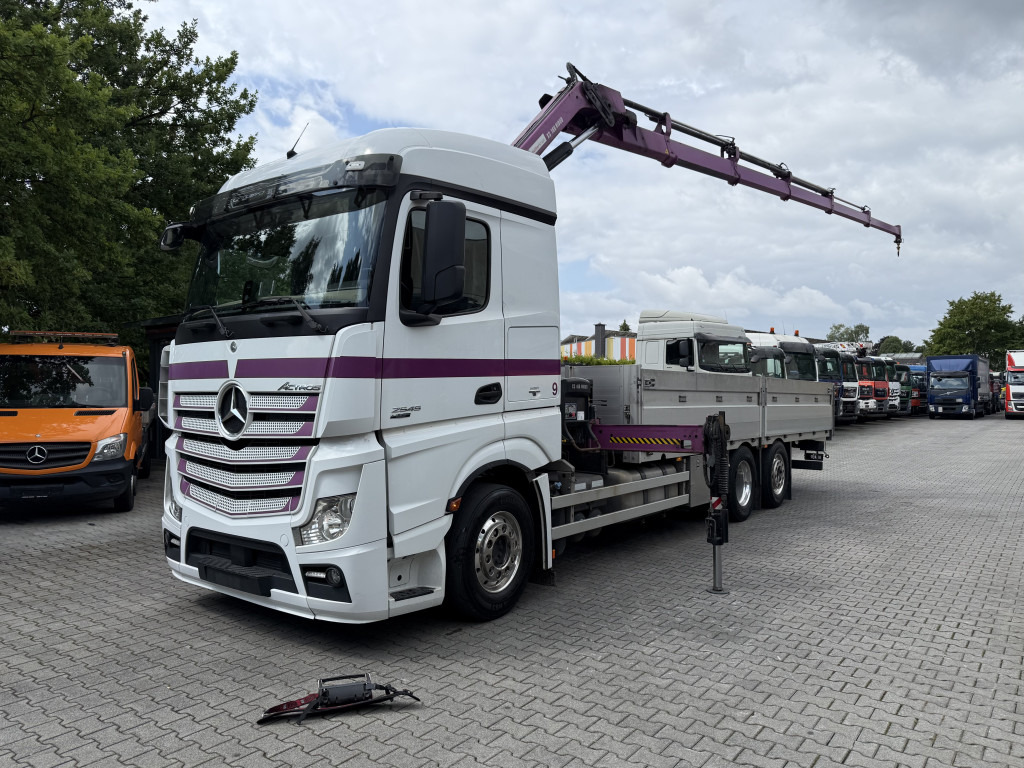Mercedes-Benz Actros 2545 6X2 HIAB 166 bis 19 Meter - Бордови камион, Камион с кран: снимка 1 Mercedes-Benz Actros 2545 6X2 HIAB 166 bis 19 Meter - Бордови камион, Камион с кран: снимка 1