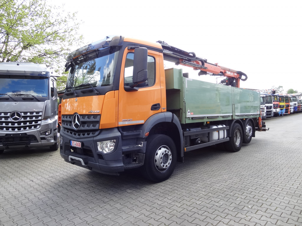 Mercedes-Benz Arocs 2630 6X2 Atlas 165.2 Baustoff - Бордови камион, Камион с кран: снимка 1 Mercedes-Benz Arocs 2630 6X2 Atlas 165.2 Baustoff - Бордови камион, Камион с кран: снимка 1