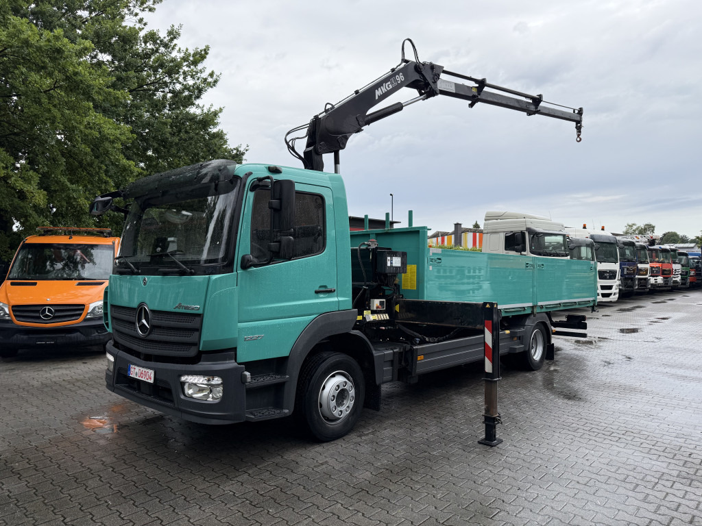 Mercedes-Benz Atego 1227 Kran MKG 96 - Бордови камион, Камион с кран: снимка 1 Mercedes-Benz Atego 1227 Kran MKG 96 - Бордови камион, Камион с кран: снимка 1