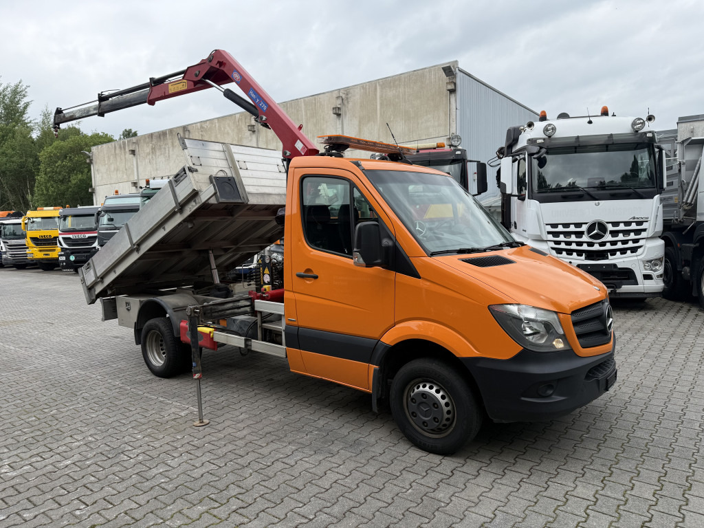 Mercedes-Benz Sprinter 516 Kipper mit Kran HMF 270 - Бус самосвал: снимка 2 Mercedes-Benz Sprinter 516 Kipper mit Kran HMF 270 - Бус самосвал: снимка 2