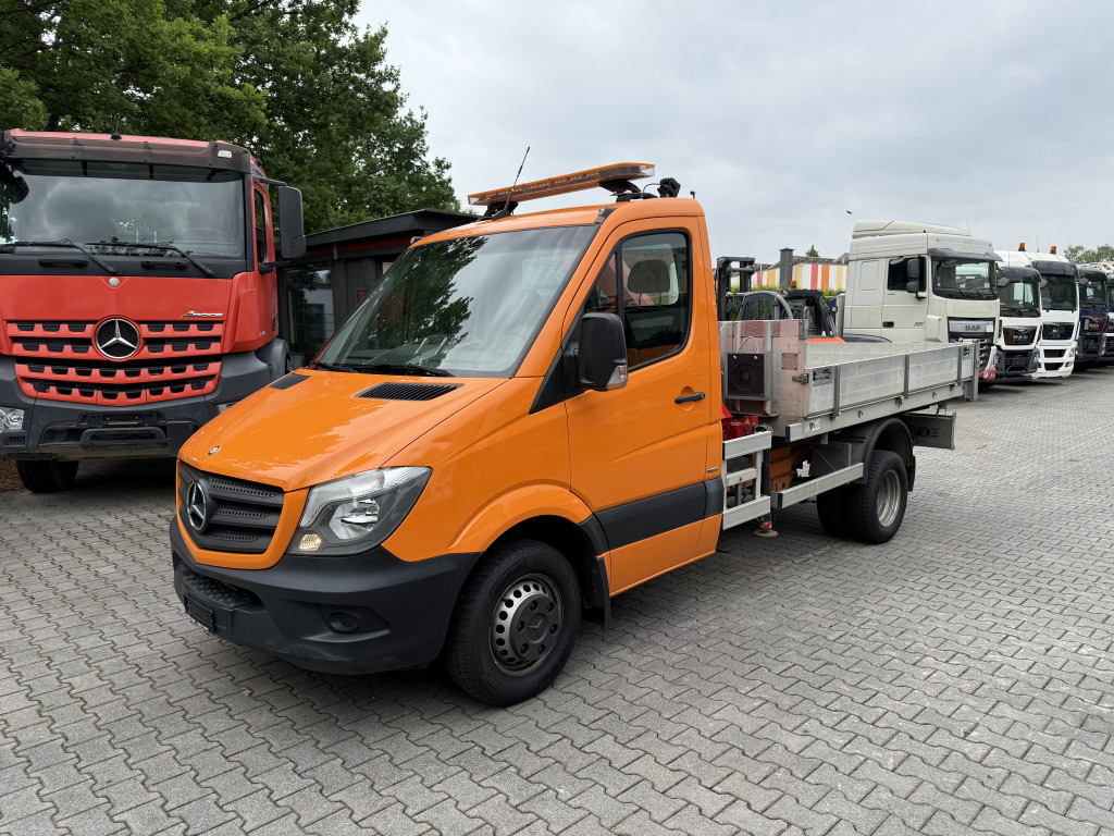Mercedes-Benz Sprinter 516 Kipper mit Kran HMF 270 - Бус самосвал: снимка 1 Mercedes-Benz Sprinter 516 Kipper mit Kran HMF 270 - Бус самосвал: снимка 1