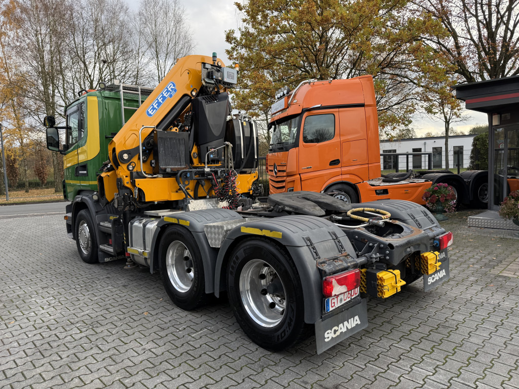 Камион с кран, Влекач Scania G480 6X4 Kran Effer 255 6S bis 20.5 Meter: снимка 15