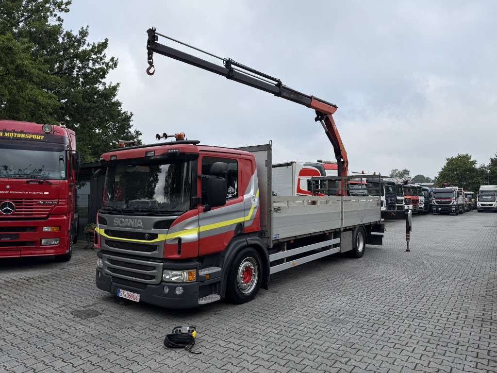 Scania P410 4X2 Palfinger PK 13001 - Камион с кран: снимка 1 Scania P410 4X2 Palfinger PK 13001 - Камион с кран: снимка 1