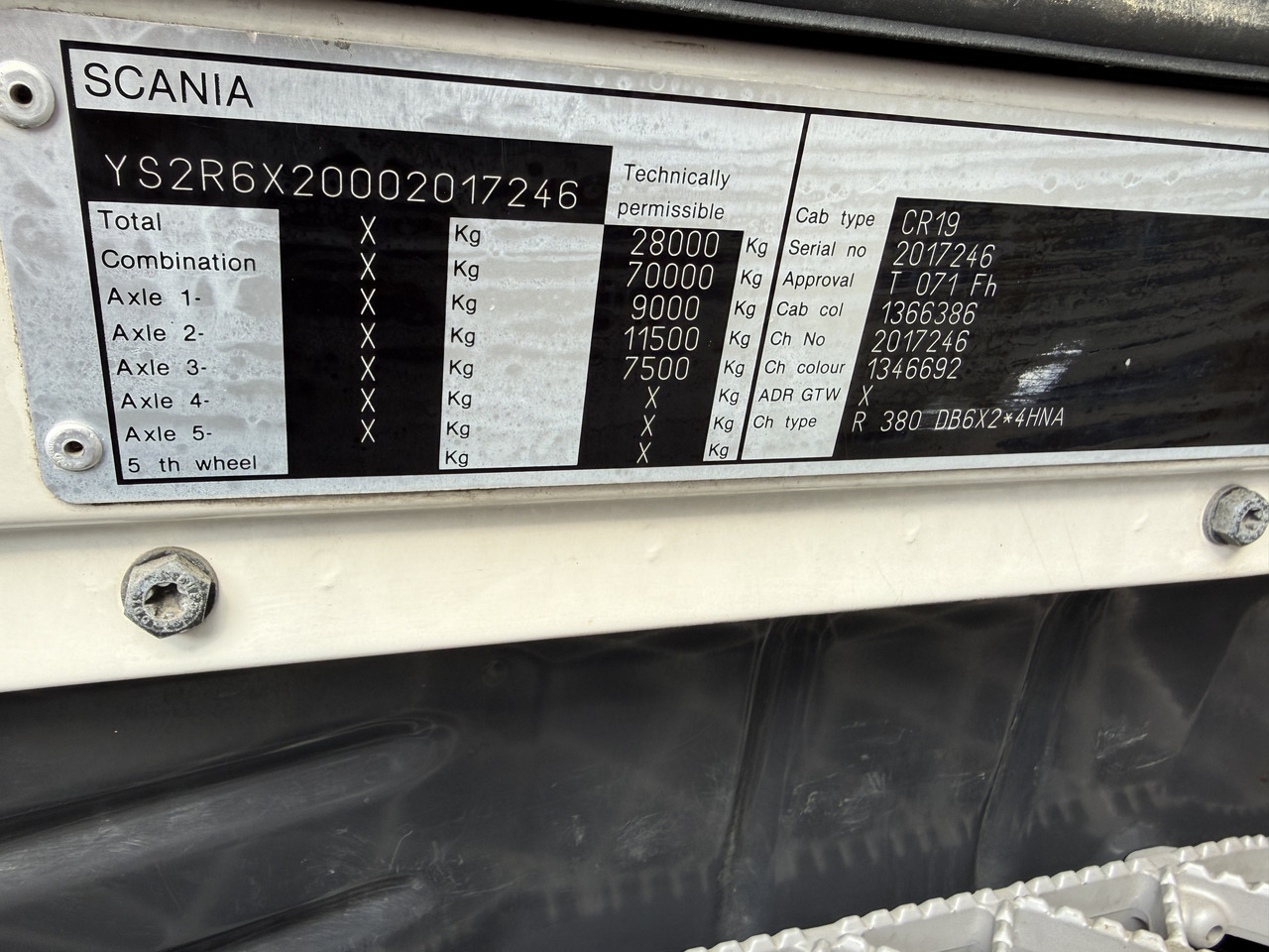 Scania R380 6X2*4 Kipper mit Kran HIAB 220 - Самосвал камион, Камион с кран: снимка 5 Scania R380 6X2*4 Kipper mit Kran HIAB 220 - Самосвал камион, Камион с кран: снимка 5