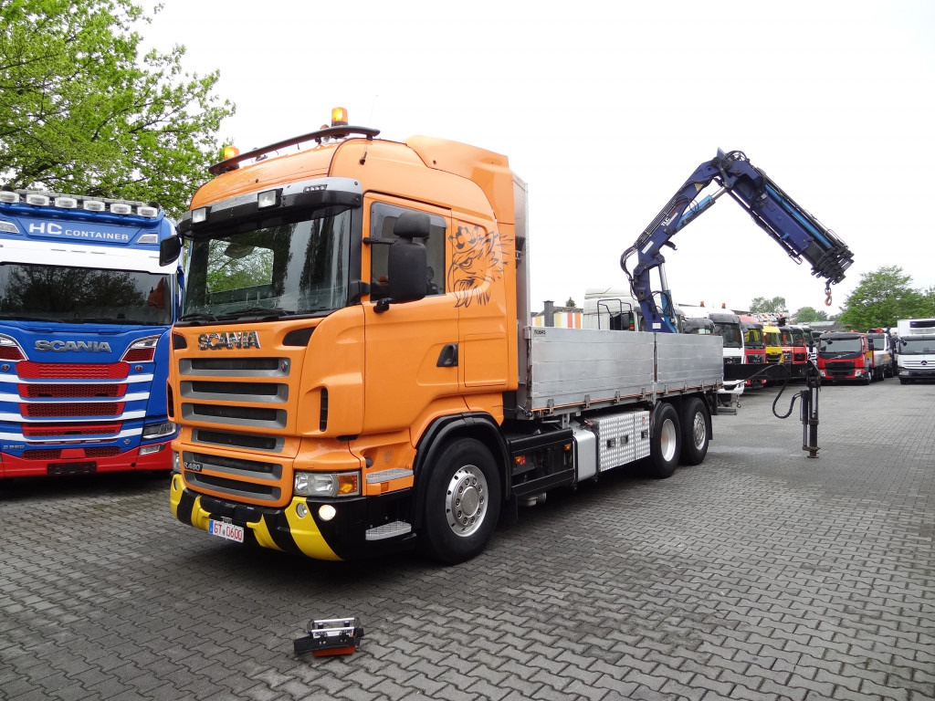 Scania R480 6X2*4 Kran Atlas 240 bis 20 Meter - Бордови камион, Камион с кран: снимка 1 Scania R480 6X2*4 Kran Atlas 240 bis 20 Meter - Бордови камион, Камион с кран: снимка 1